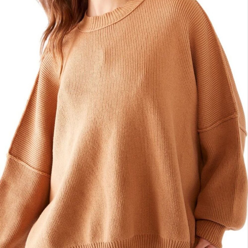 $128 Free People Women’s Honey Easy Street Tunic Sweater Size M